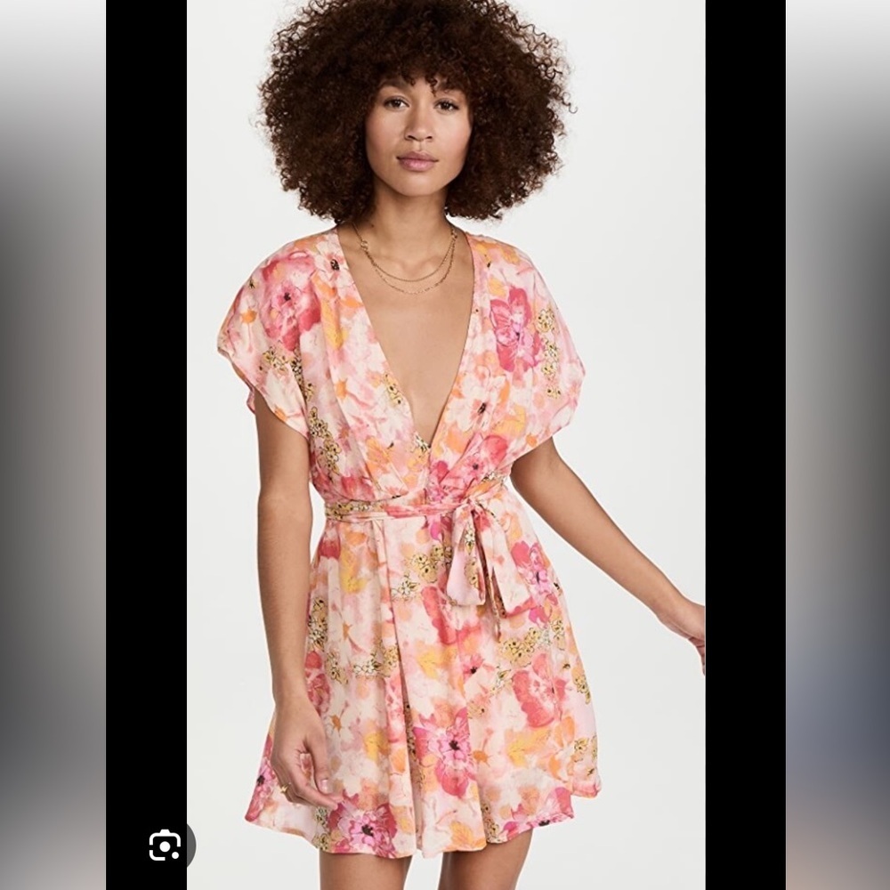 Free People | Freddy Tie mini dress in Fruit Punch‎